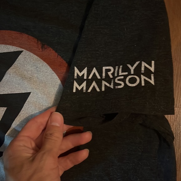 Marilyn Manson men’s size medium T-Shirt heather dark grey - Picture 2 of 3